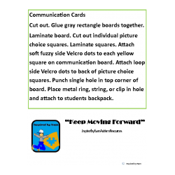 School to Home Communication Cards